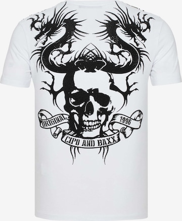 CIPO & BAXX Shirt 'Yakuza Dragon' in Wit