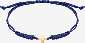 ELLI Bracelet 'Kreuz' in Blue: front