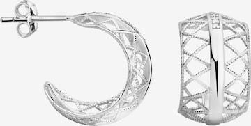 Sofia Milani Ohrringe 'Grid' in Silber: Vorderseite