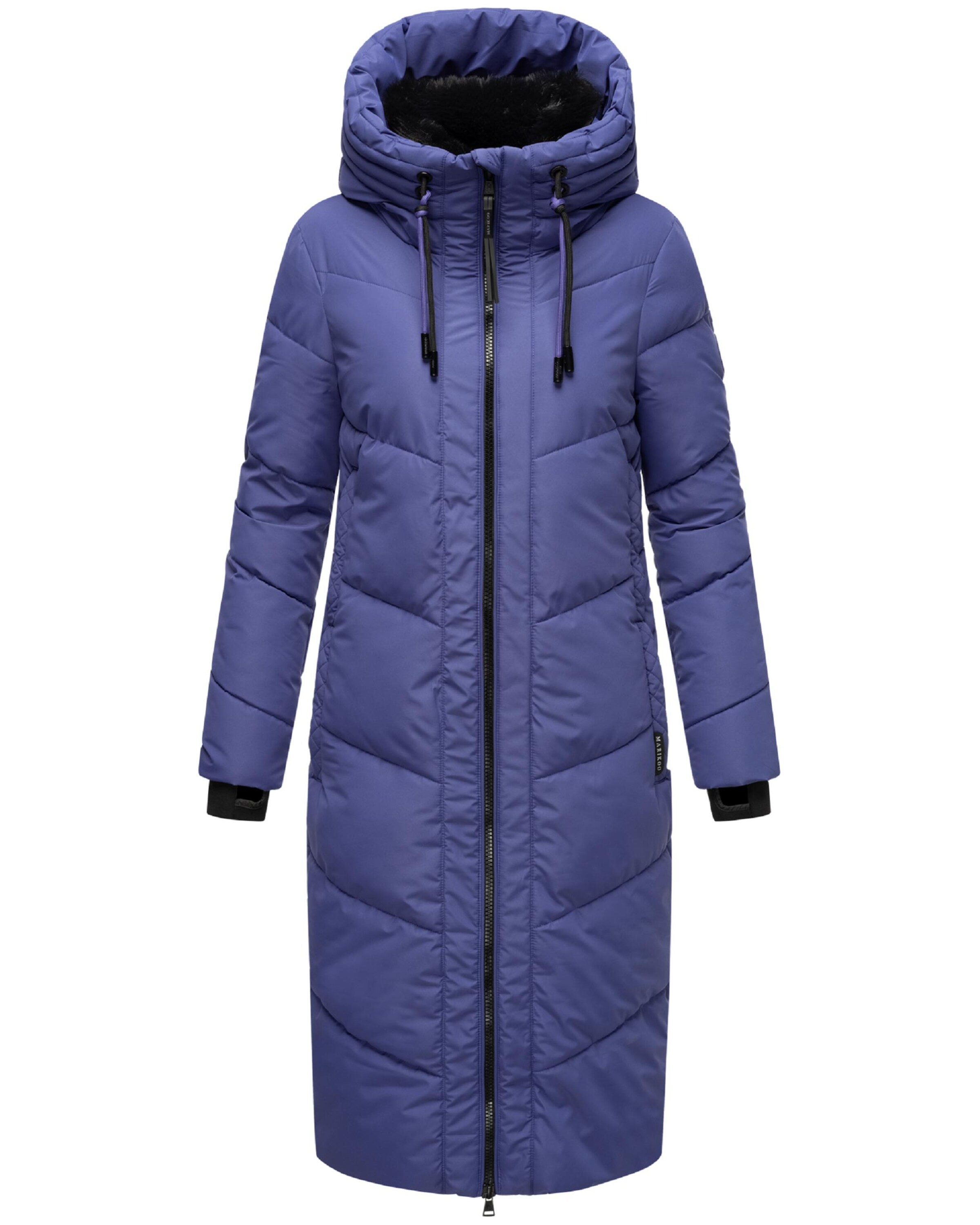 MARIKOO Winter coat 'Nadaree XVI' in Purple: front