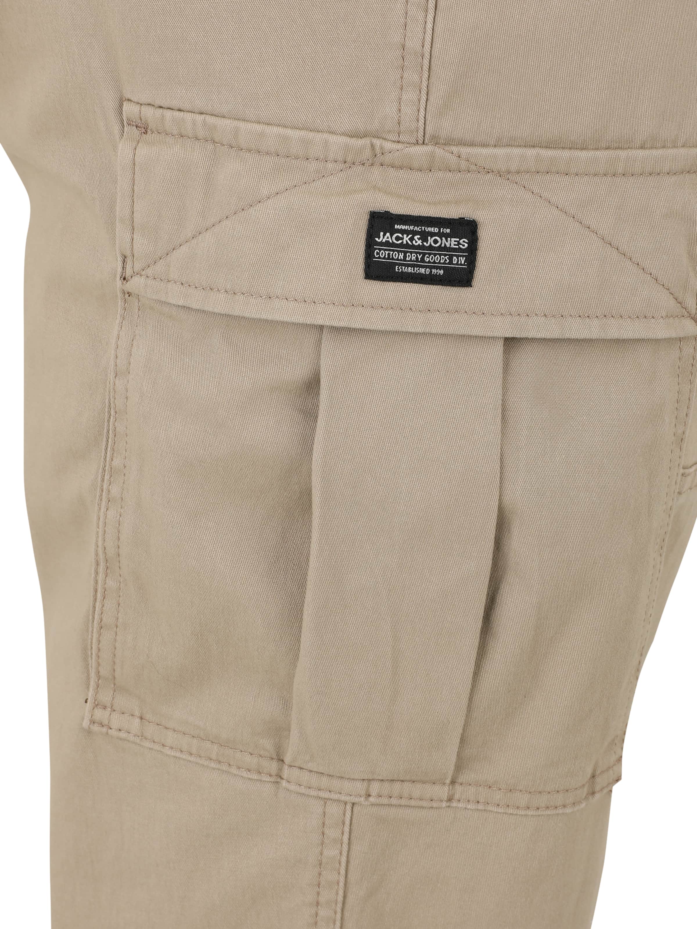 Jack & Jones Plus Обычный Брюки-карго 'JPSTKANE JJJONNIE' в Бежевый