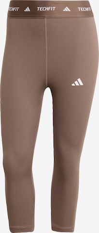 ADIDAS PERFORMANCE Sporthose in Braun: Vorderseite