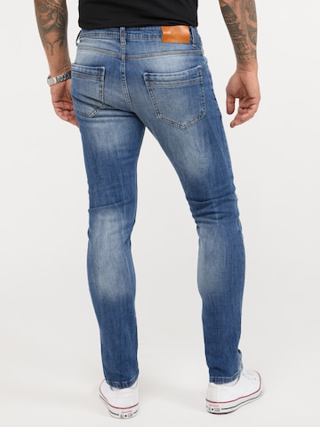 Rock Creek Slimfit Jeans in Blau