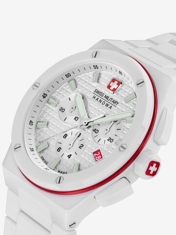 SWISS MILITARY HANOWA Analog Watch 'Sidewinder Ceramic' in White