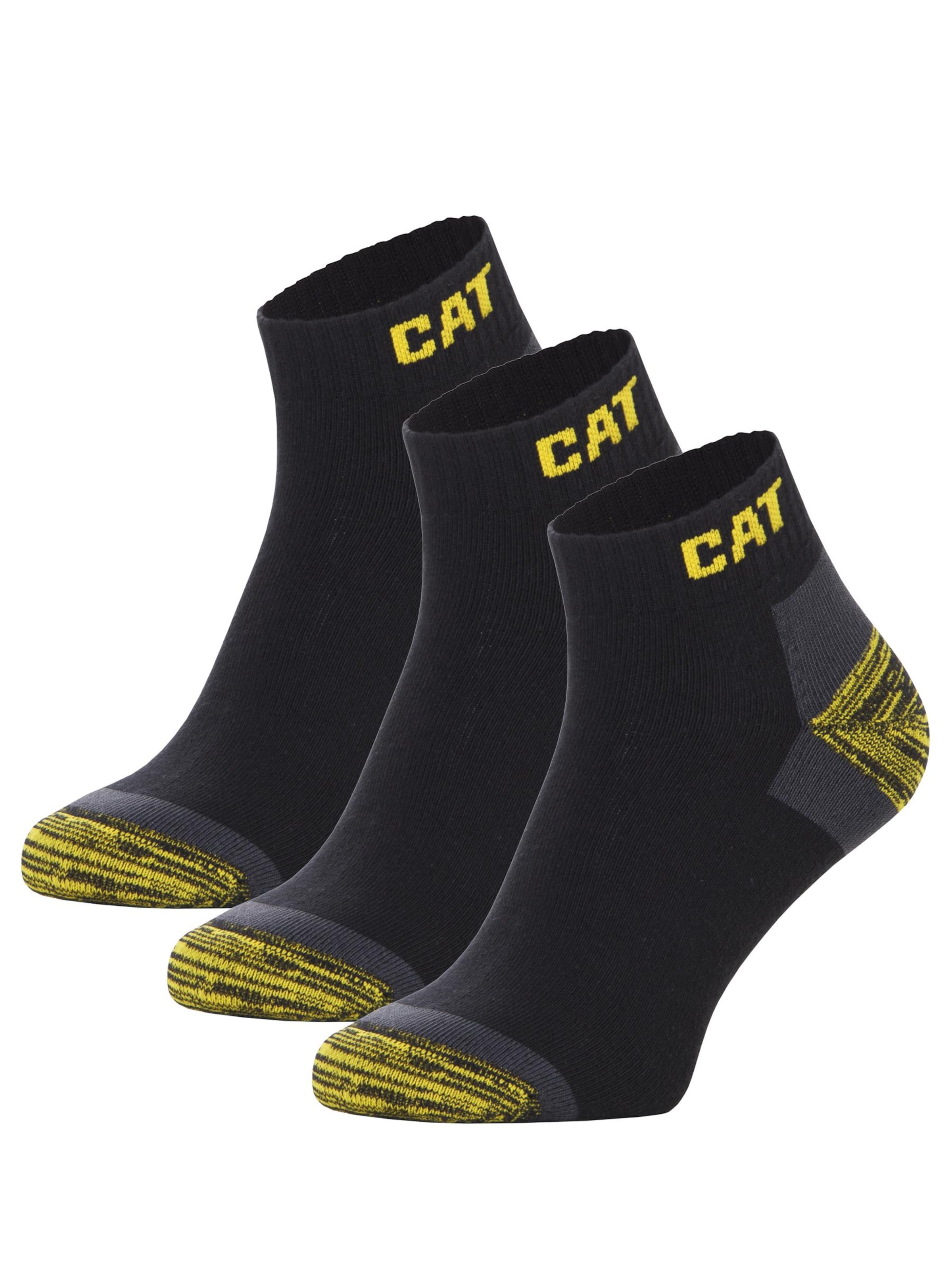 CATERPILLAR Enkelsokken in Zwart: voorkant