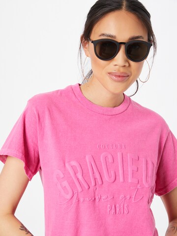 River Island T-Shirt 'GRACIEUX' in Pink