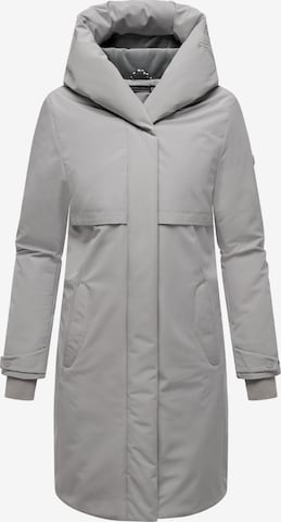 Manteau d’hiver 'Domingaa 14' NAVAHOO en gris : devant
