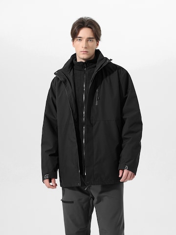 YOUTHUP Funktionsjacke 'Verbindung' in Schwarz: Vorderseite