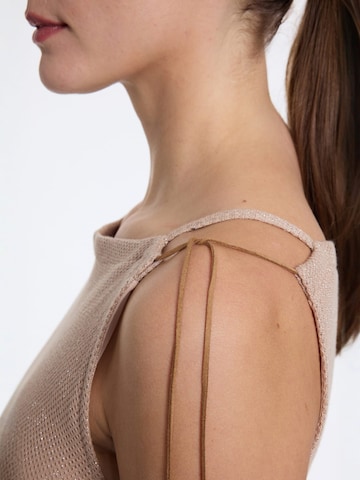 Ana Alcazar Strickkleid ' Danis ' in Beige