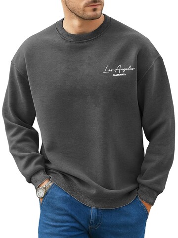 RMK Sweatshirt 'LA Los Angeles' in Grey: front
