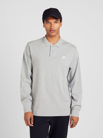 Nike Sportswear Μπλουζάκι 'CLUB' σε γκρι: μπροστά