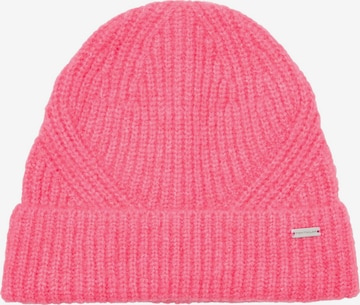 TOM TAILOR Beanie in Pink: front