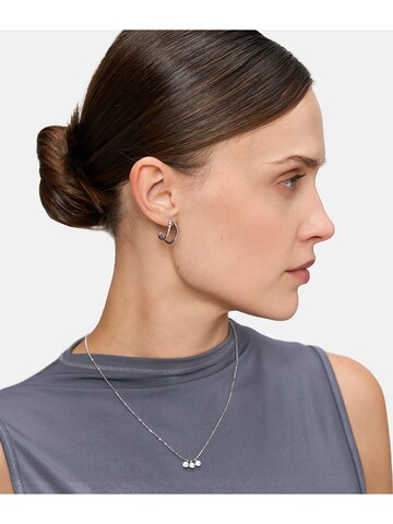 Boucles d'oreilles Tamaris en argent : devant