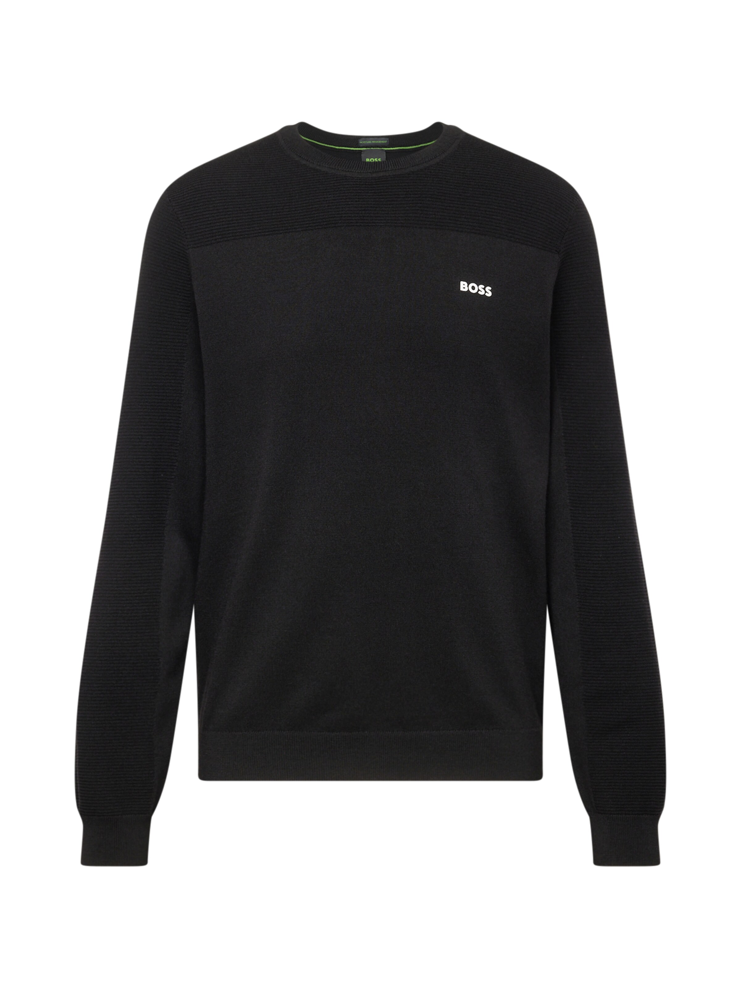 BOSS Sweater 'Momentum' in Black: front
