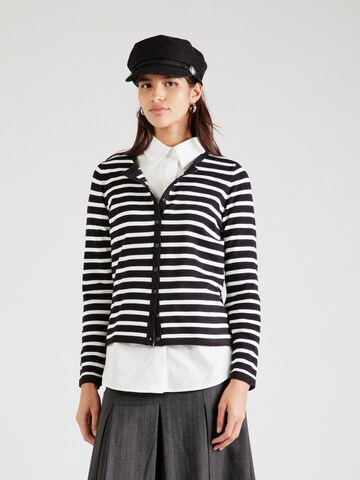 SAINT TROPEZ Strickjacke 'Mila' in Schwarz: Vorderseite
