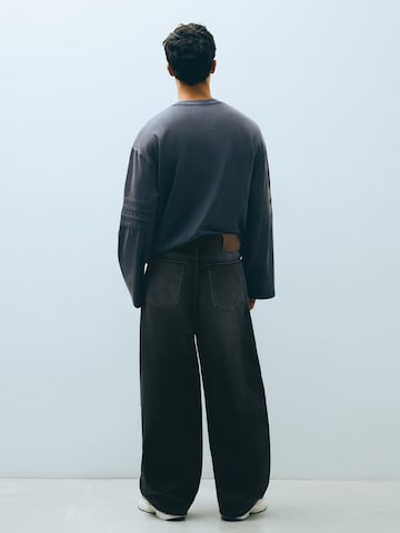 Bershka Baggy Дънки в черно