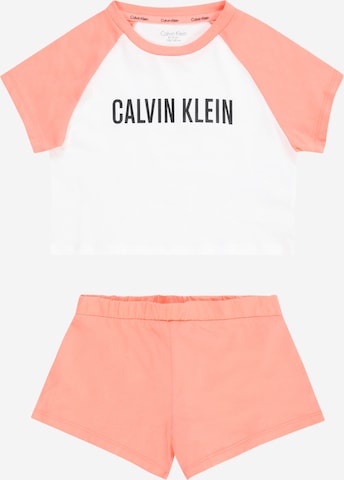 Calvin Klein Underwear Комплект пижама в розово: отпред
