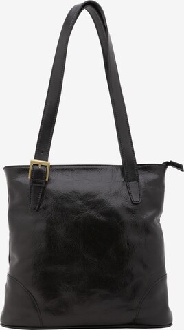 Borsa a spalla 'Borsa a Spalla Donna Pelle Vacchetta - Chiusura Zip' di I Fratelli in nero: frontale
