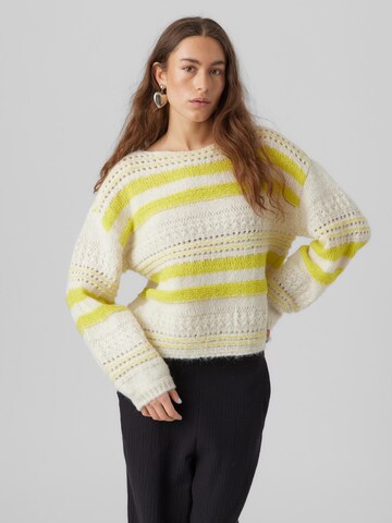 VERO MODA Sweater 'CASCIA' in Beige: front