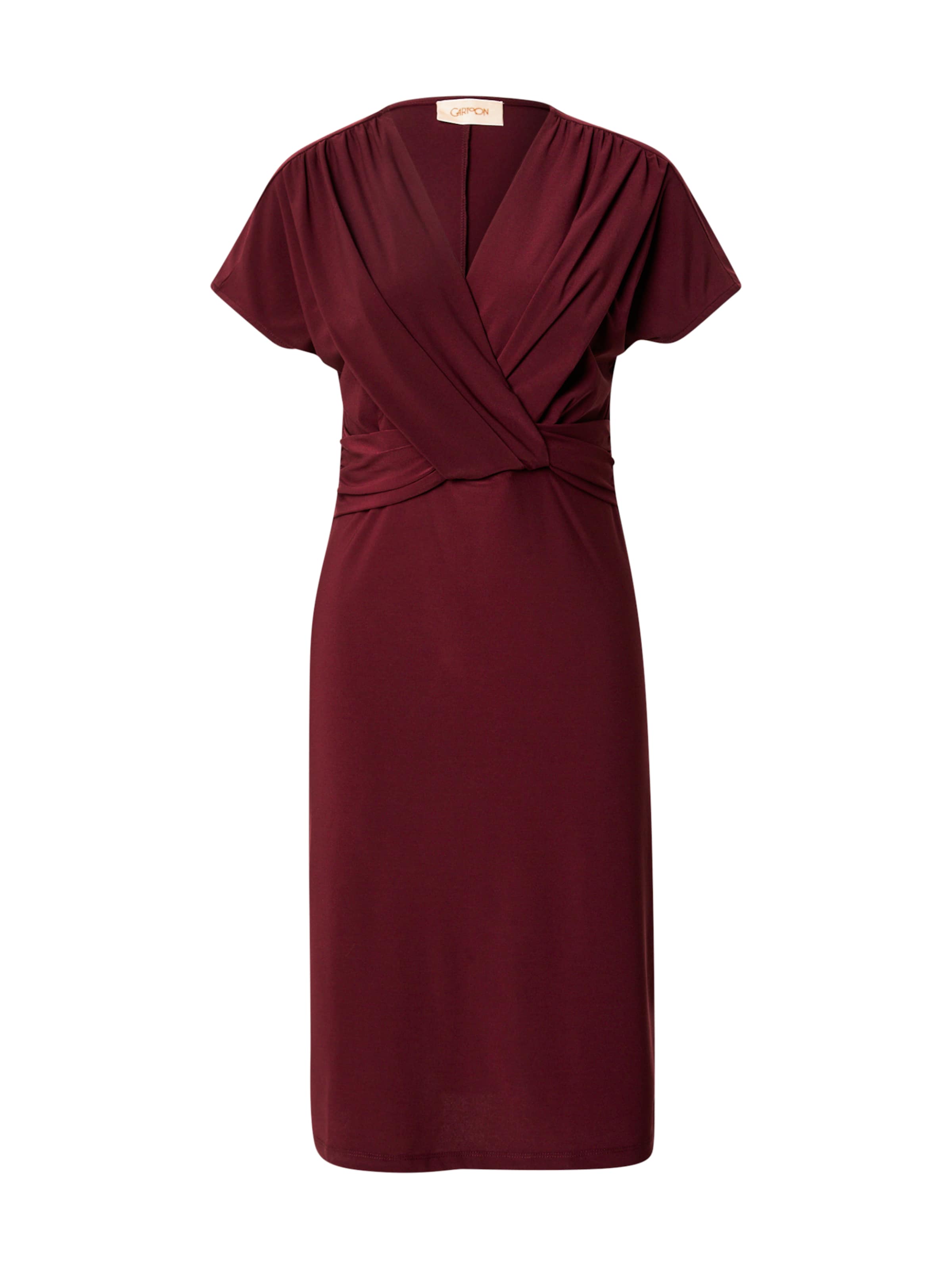 Cartoon - Vestido de cocktail em vermelho: frente