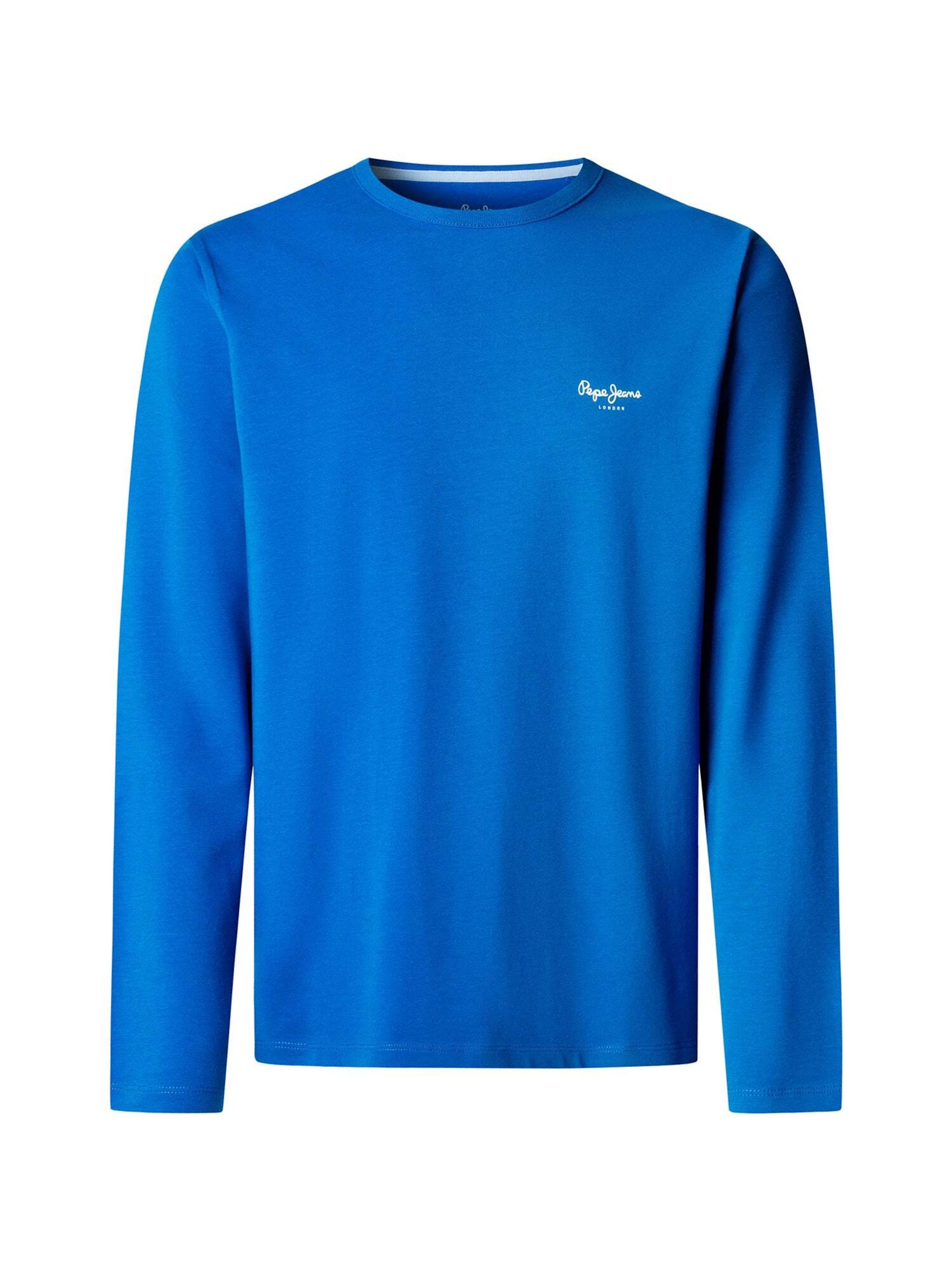 Sweat-shirt Pepe Jeans en bleu : devant