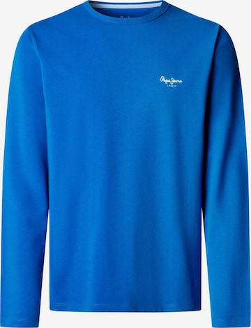 Sweat-shirt Pepe Jeans en bleu : devant