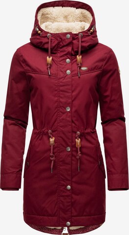 Ragwear Winterparka 'Canny' in Rood