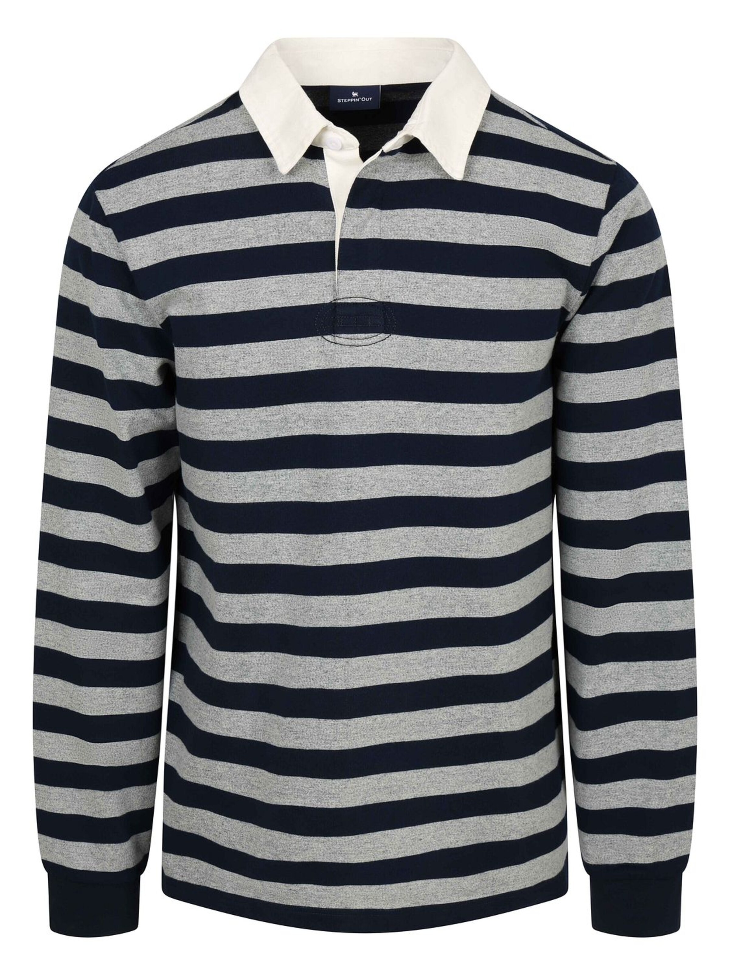 Steppin' out Shirt in Blauw: voorkant