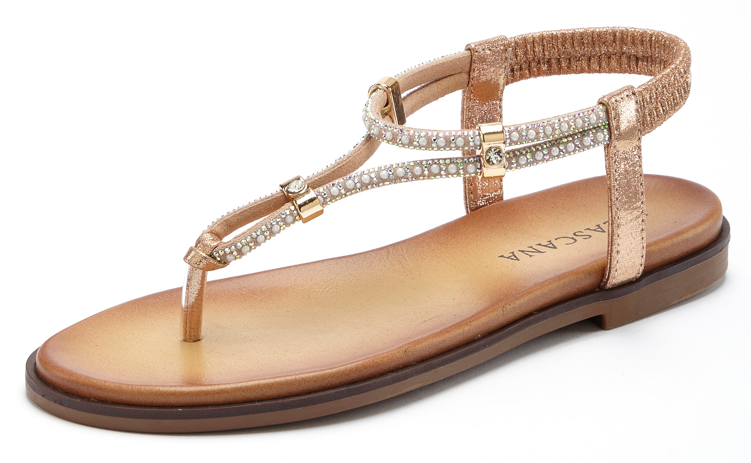 rožinė LASCANA Šlepetės per pirštą: priekis