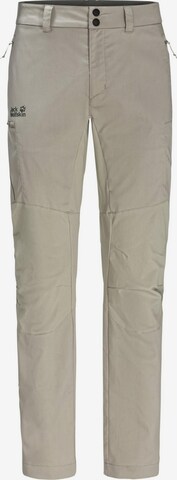 JACK WOLFSKIN Regular Outdoorbroek in Groen: voorkant