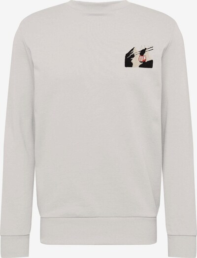 WESTMARK LONDON Sweatshirt 'Destination Alps' in de kleur Crème / Rood / Zwart / Offwhite, Productweergave