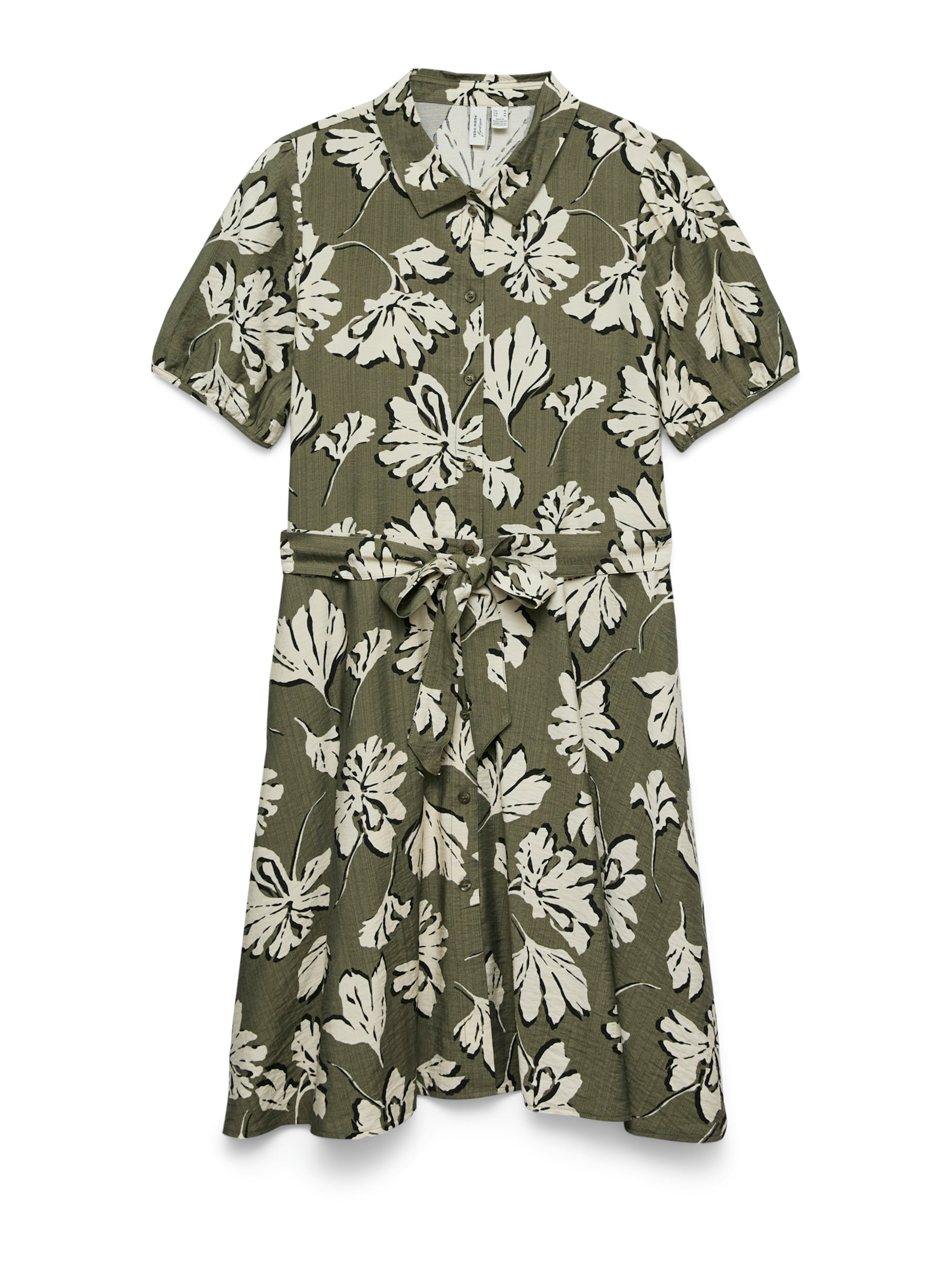 VERO MODA Платье-рубашка в Зеленый: спереди