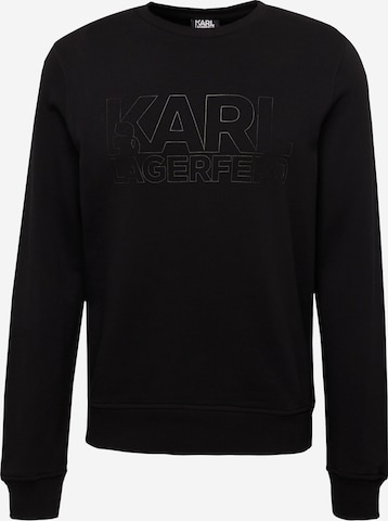 Sweat-shirt Karl Lagerfeld en noir : devant