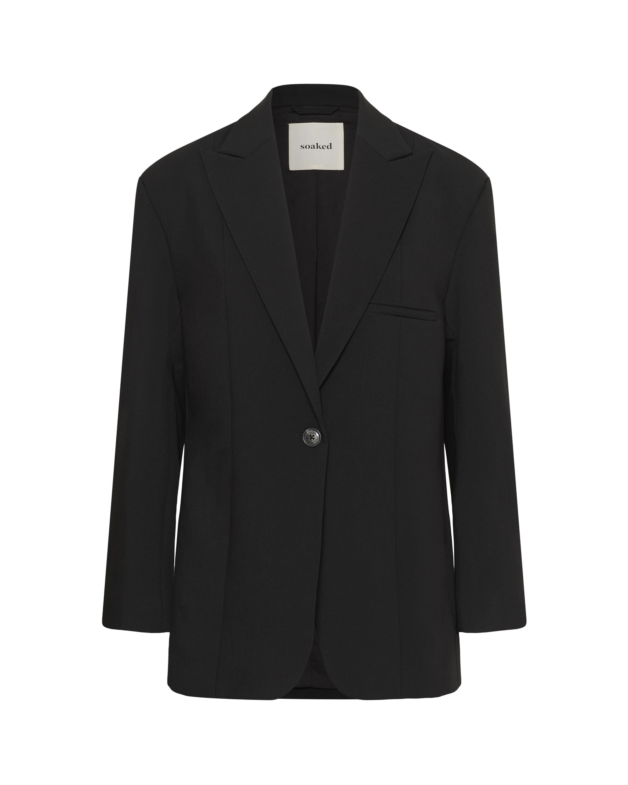 Blazer SOAKED IN LUXURY en noir : devant