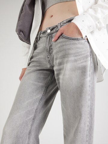 Monki Wide Leg Jeans in Grau