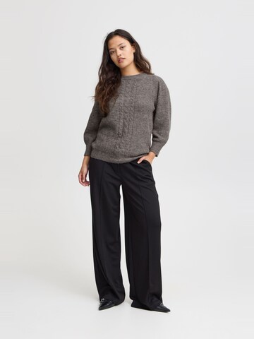 Pullover ' KAMARA MS3 ' di ICHI in grigio