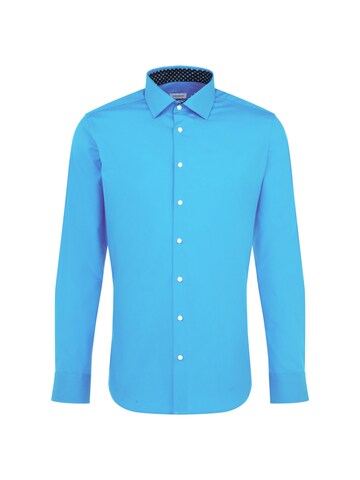 Coupe slim Chemise business SEIDENSTICKER en bleu : devant