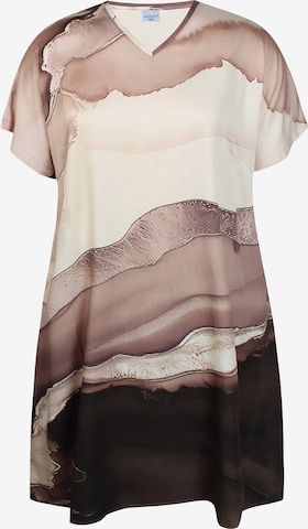 Zhenzi Kleid 'Kitty 1465' in Braun: Vorderseite