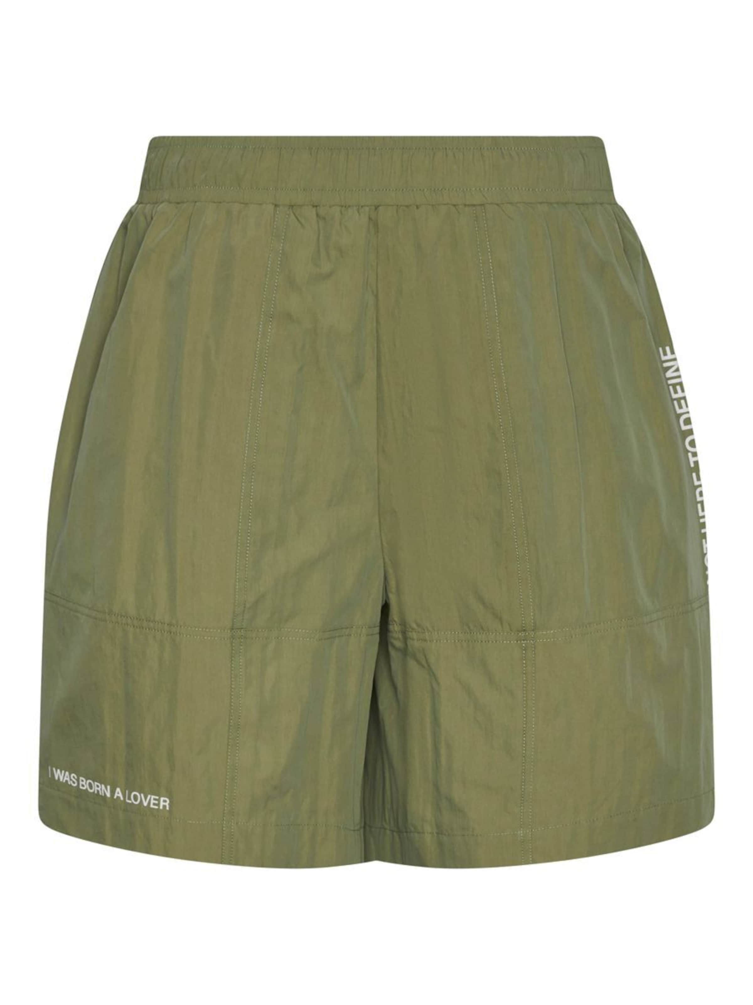 IIQUAL Normální Kalhoty 'JUNA' – zelená