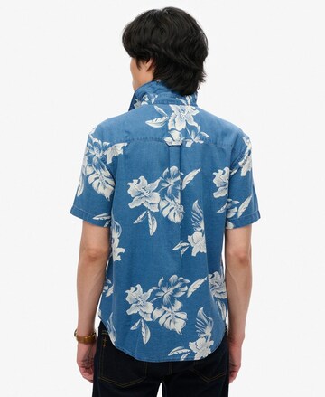 Superdry Regular fit Overhemd in Blauw