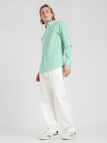 Slim fit Camicia di Polo Ralph Lauren in verde