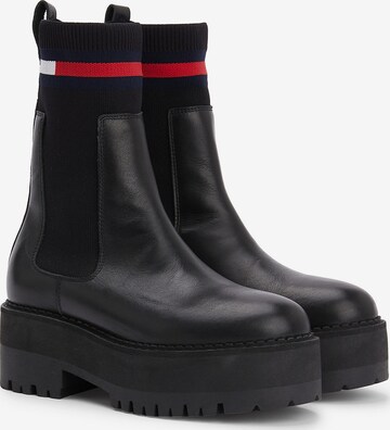 Tommy Jeans Chelsea Boots in Schwarz