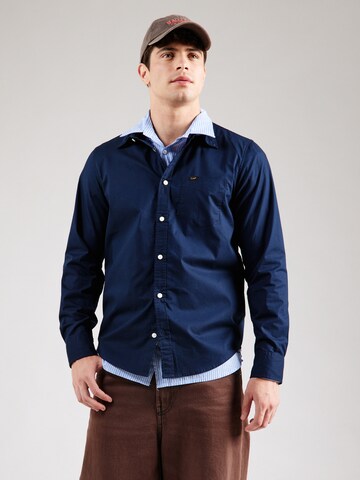 Coupe regular Chemise Lee en bleu : devant