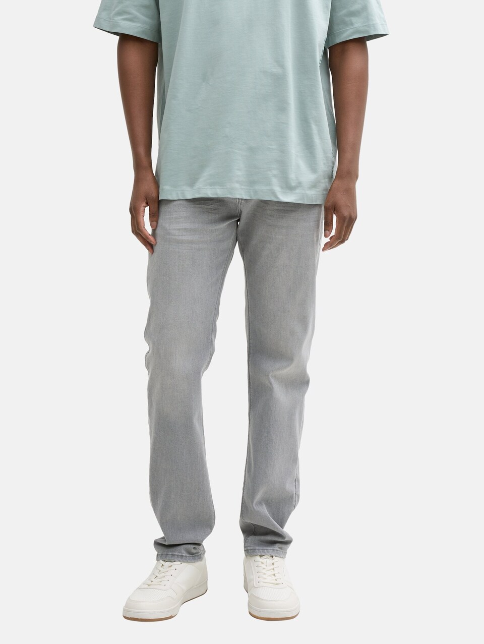 Slimfit Jeans 'Piers' de la TOM TAILOR DENIM pe gri: față