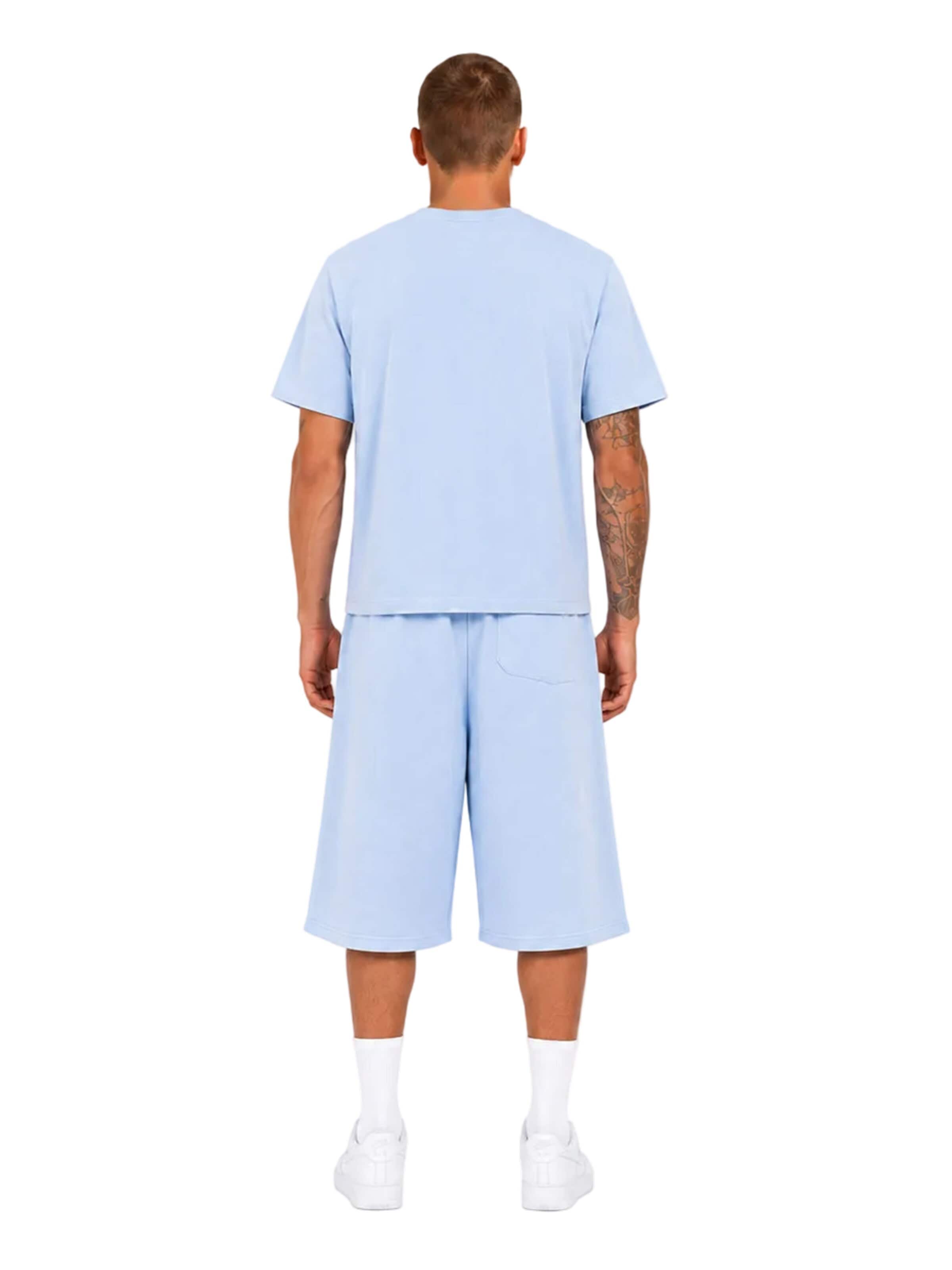 4thD - Camiseta 'Slim Fit Tee - Sky Blue' en azul