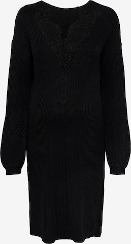 Rochie tricotat 'Xenia' de la Only Maternity pe negru