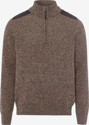 BRAX Sweater 'Santo' in Brown: front