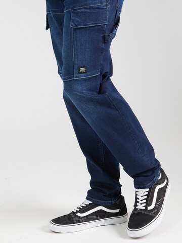 Tapered Jeans cargo 'Thunder' di BLEND in blu