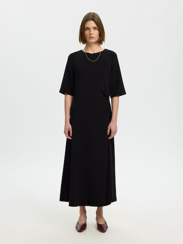 SELECTED Jurk in Zwart: voorkant