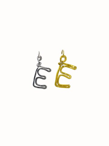 d'ecolife Essentials Anhänger 'Letter E' in Silber